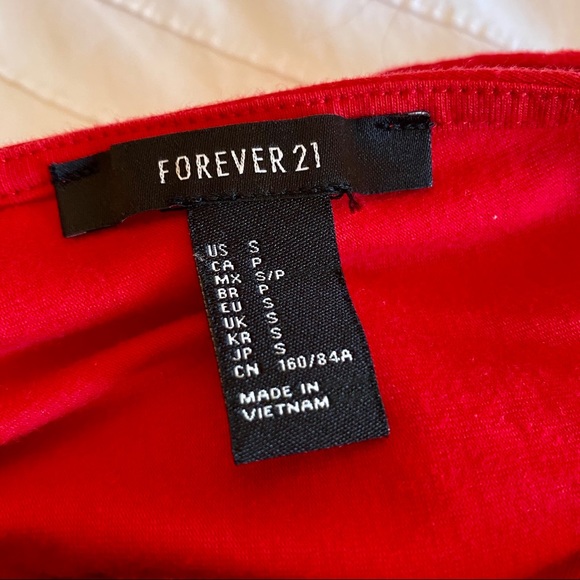 FOREVER 21 red open back skater dress - Picture 2 of 3